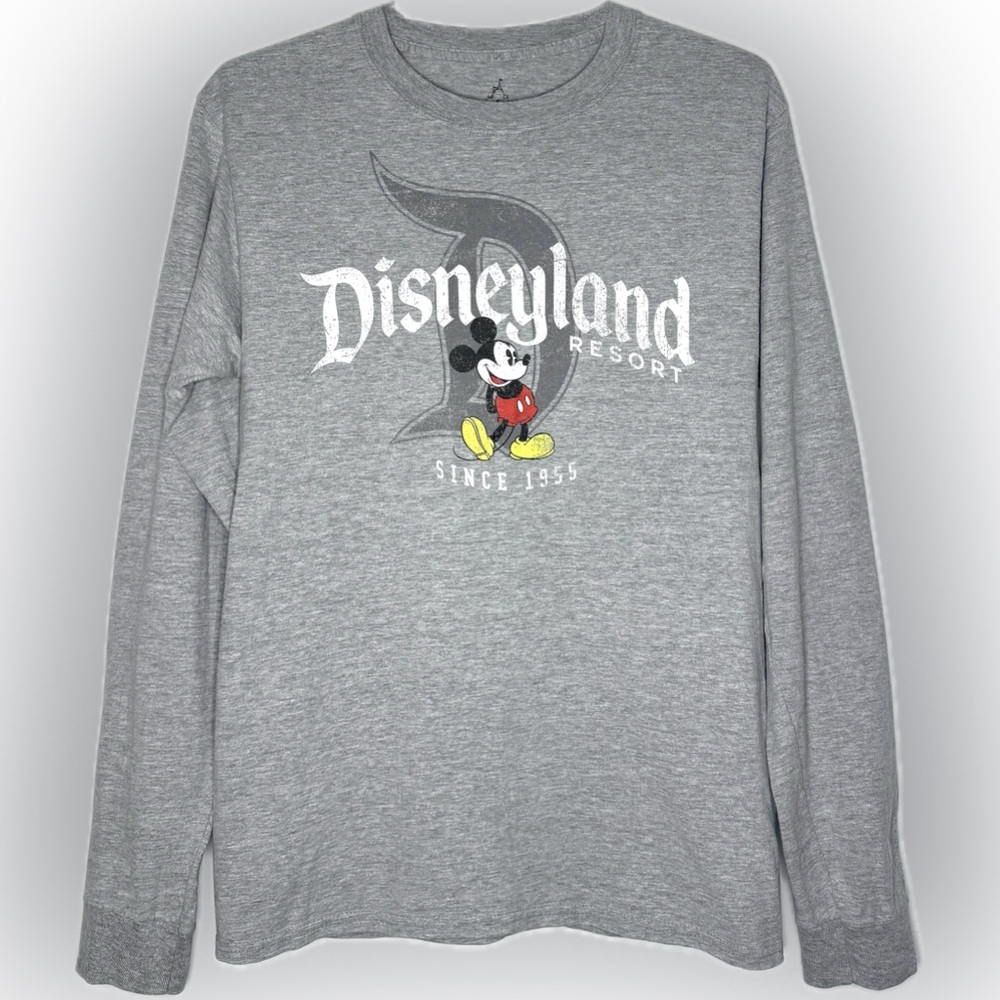 Disneyland Resort Long Sleeve Gray T-Shirt Size S